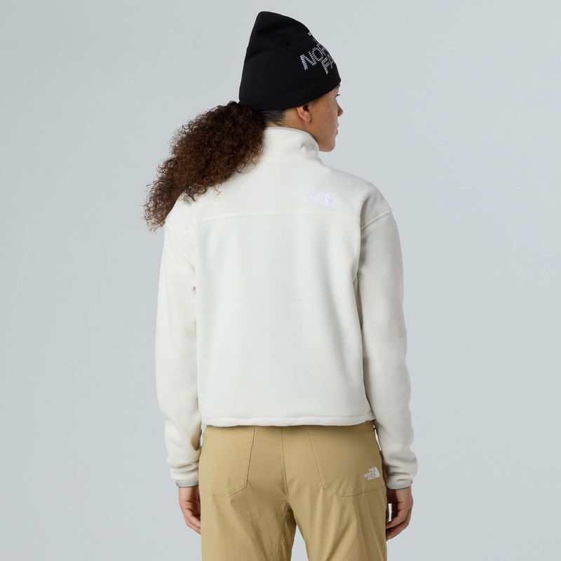 Bluză pentru femei The North Face Glacier Fleece 1/2 Zip Short white dune 3