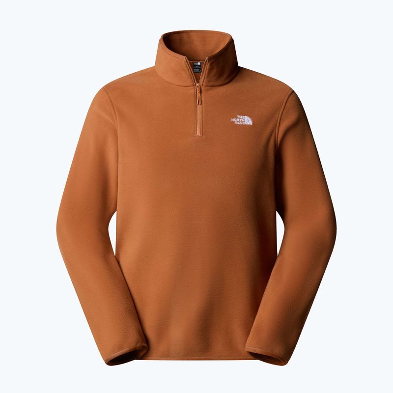 Bluză  pentru bărbați The North Face Glacier Fleece 1/4 Zip burnt umber 4