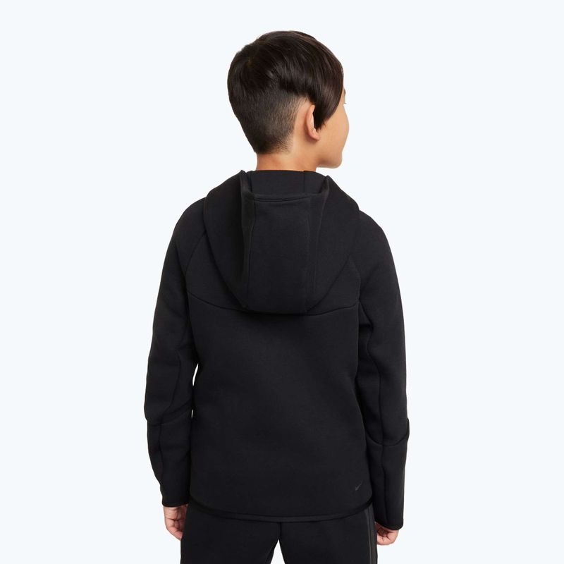 Bluză pentru copii Nike Sportswear Tech Fleece Full Zip black/black/black 3