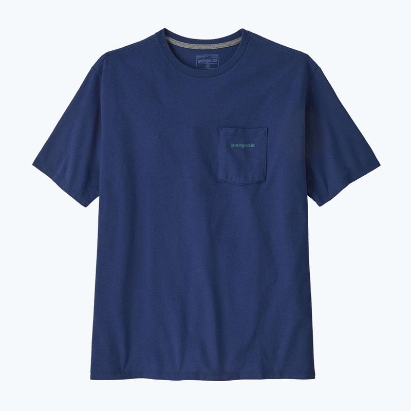 Tricou pentru bărbați Patagonia Boardshort Logo Pocket Responsibili clement blue 4