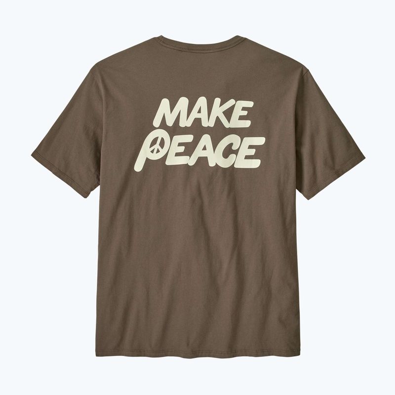 Tricou pentru bărbați Patagonia Balance Organic peace seeds / marlow brown 2