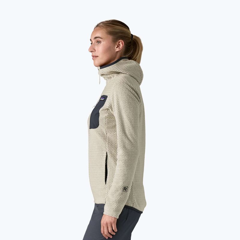 Bluză pentru femei Patagonia R1 Air Full-Zip Hoody wool white 3
