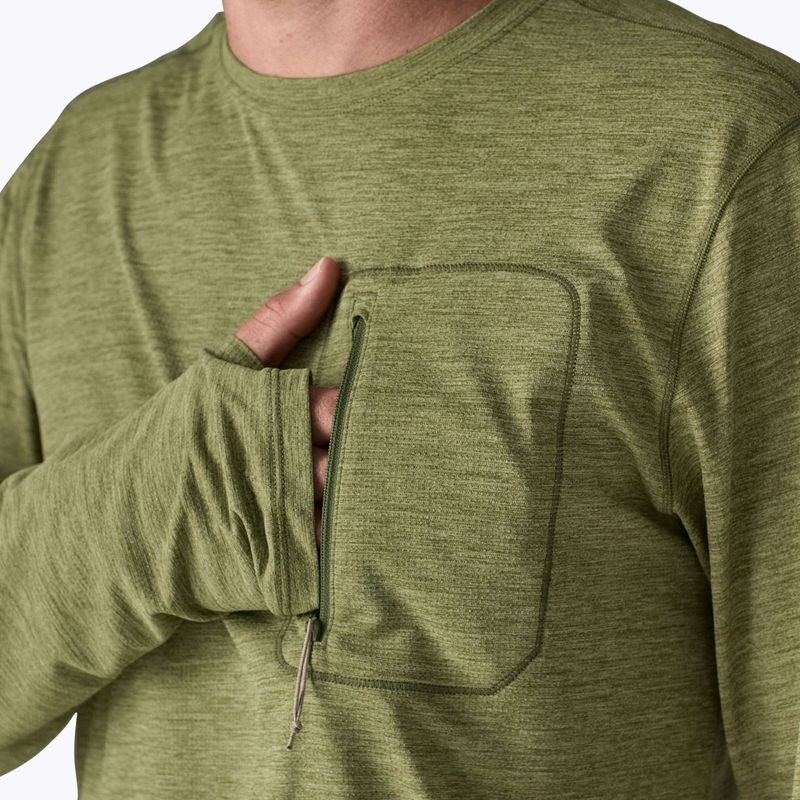 Longsleeve pentru bărbați Patagonia Capilene Cool Sun caper green/buckhorn green x-dye 5
