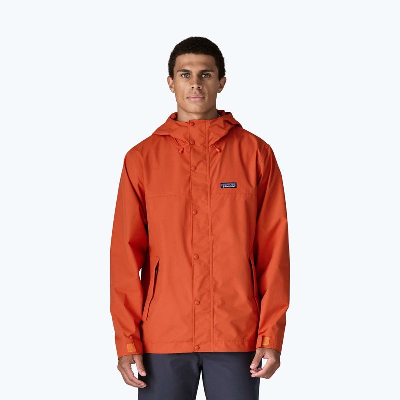 Geacă de ploaie pentru bărbați Patagonia Outdoor Everyday Rain coal orange