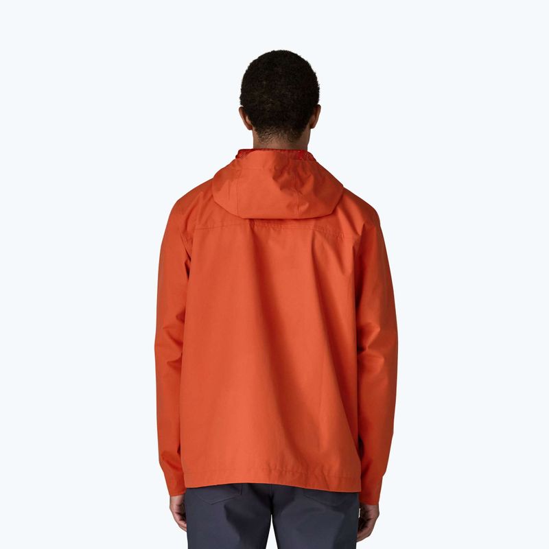 Geacă de ploaie pentru bărbați Patagonia Outdoor Everyday Rain coal orange 3