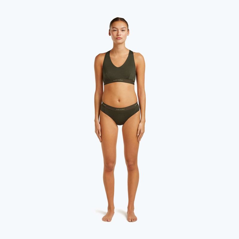 Sutien termoactiv icebreaker Merino 125 Cool-Lite Sprite Racerback dark loden 2