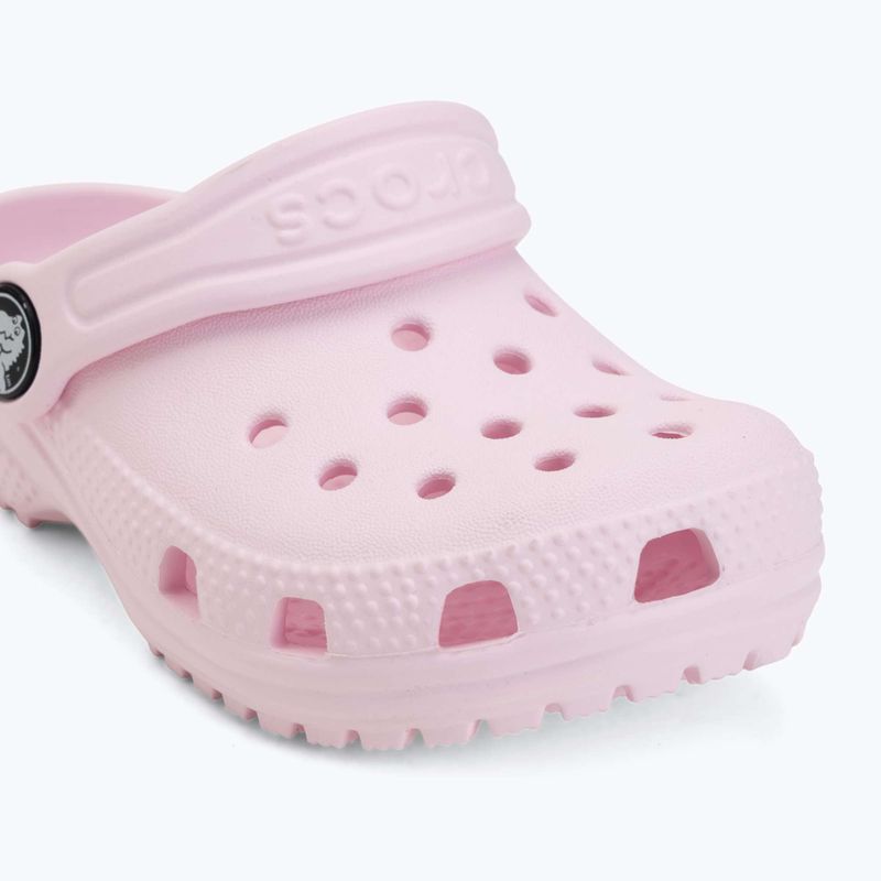 Șlapi pentru copii Crocs Classic Clog Toddler pink milk 8