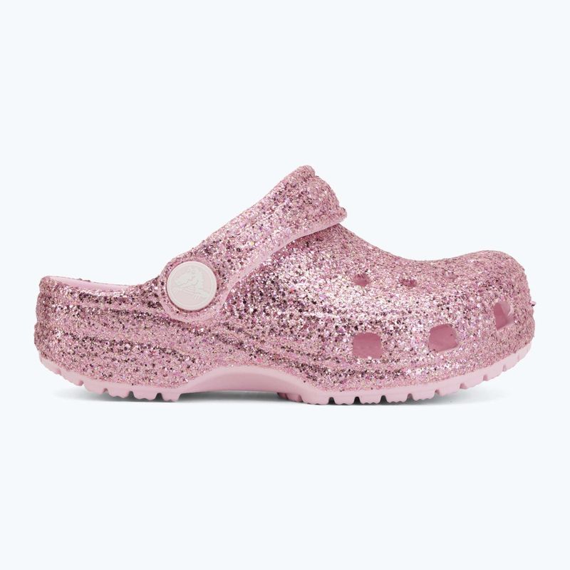 Șlapi pentru copii Crocs Classic Chunky Glitter 211940 pink milk 3