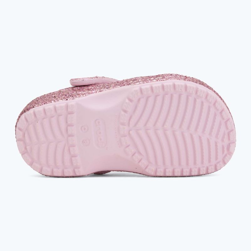 Șlapi pentru copii Crocs Classic Chunky Glitter 211940 pink milk 5