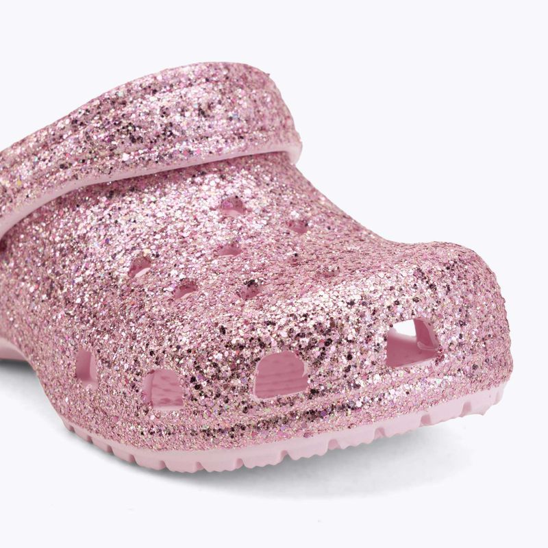 Șlapi pentru copii Crocs Classic Chunky Glitter 211940 pink milk 8