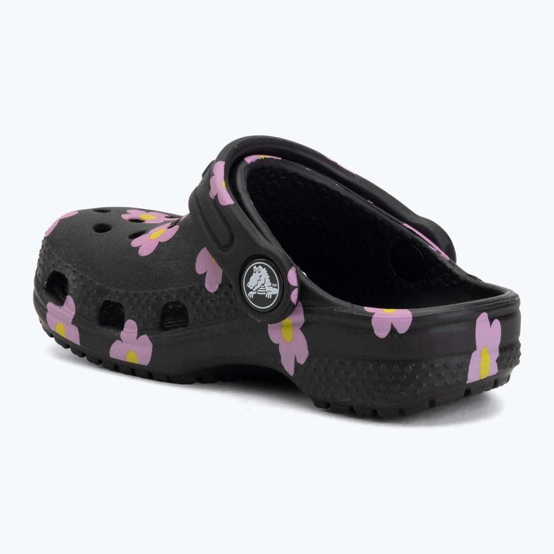 Șlapi pentru copii Crocs Classic Flower 212671 black 4