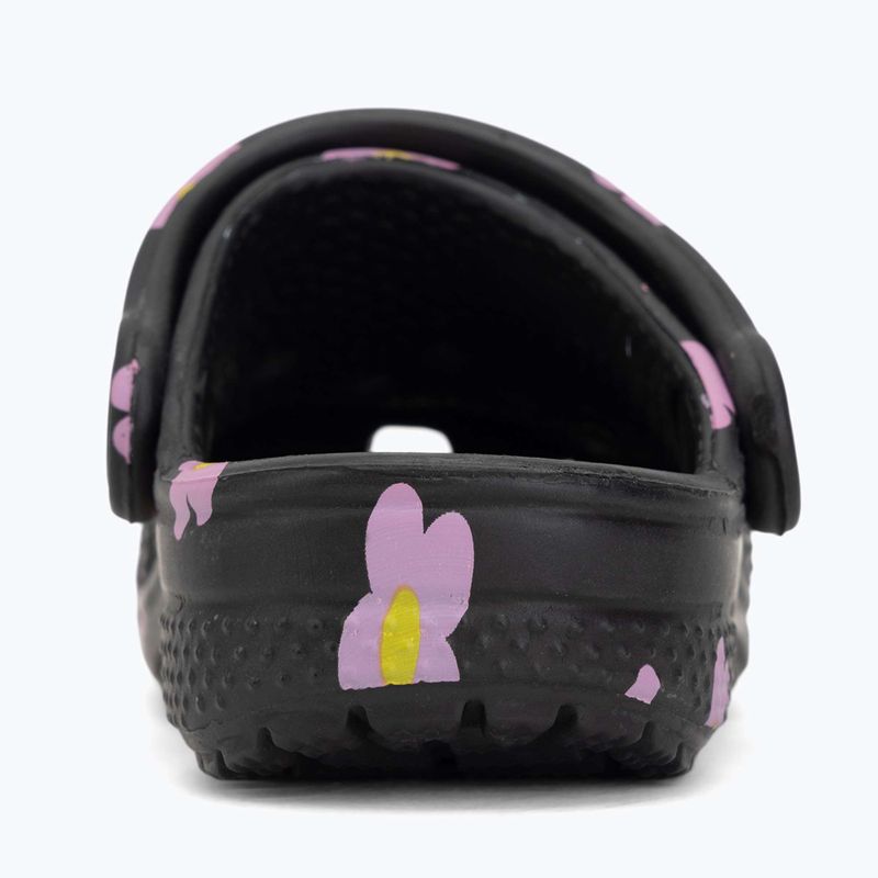 Șlapi pentru copii Crocs Classic Flower 212671 black 7
