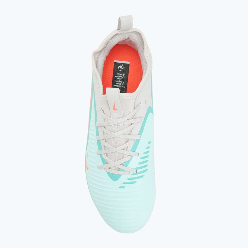 Încălțăminte de fotbal pentru bărbați Nike United Phantom 6 Low Academy Jr FG/MG pistachio frost/hyper orange 5