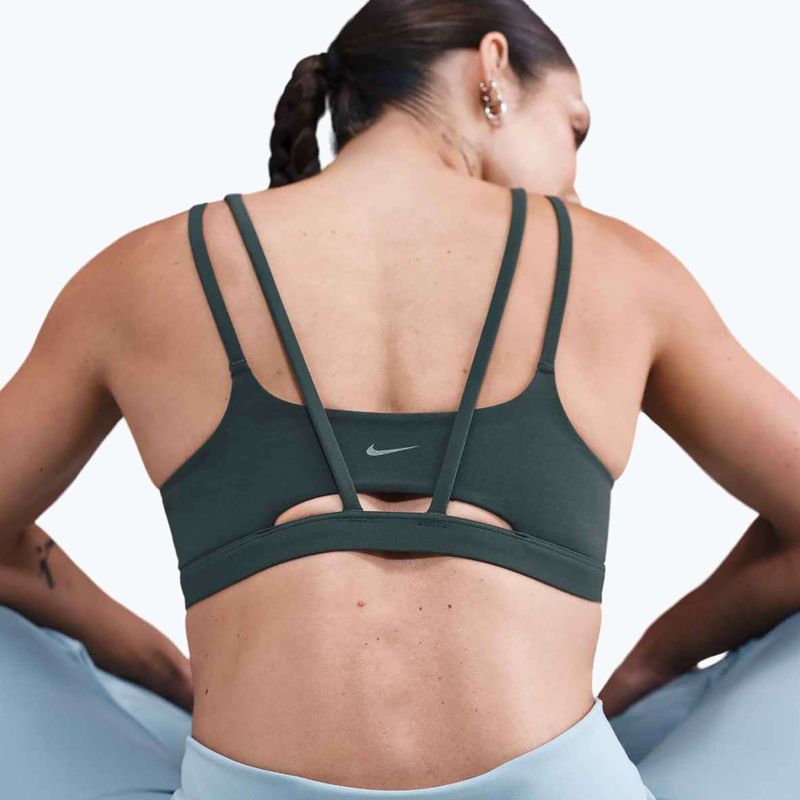 Sutien de antrenament Nike Zenvy Strappy seaweed/white 5