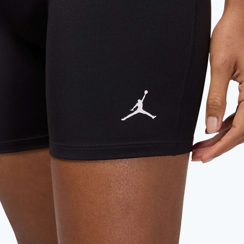 Pantaloni scurți de damă Jordan Sport Dri-Fit High Waisted 6" negru/alb 4