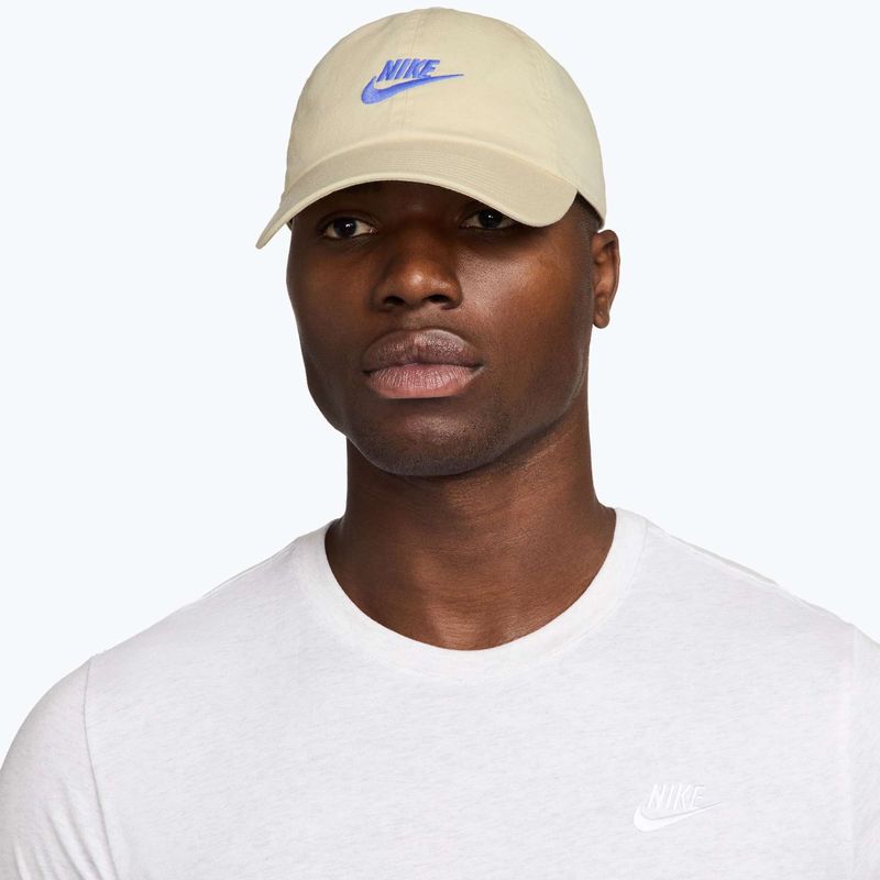 Șapcă Nike Club Unstructured Futura Wash light khaki/sapphire 5