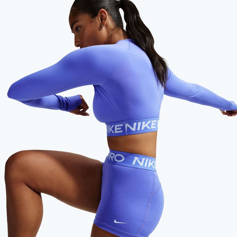 Pantaloni scurți pentru femei Nike Pro Mid-Rise Biker 3" sapphire/white 5