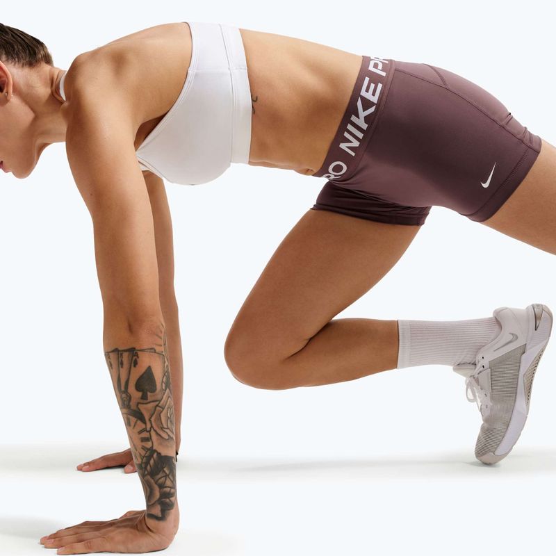 Pantaloni scurți pentru femei Nike Pro Mid-Rise Biker 3" tattoo/white 6