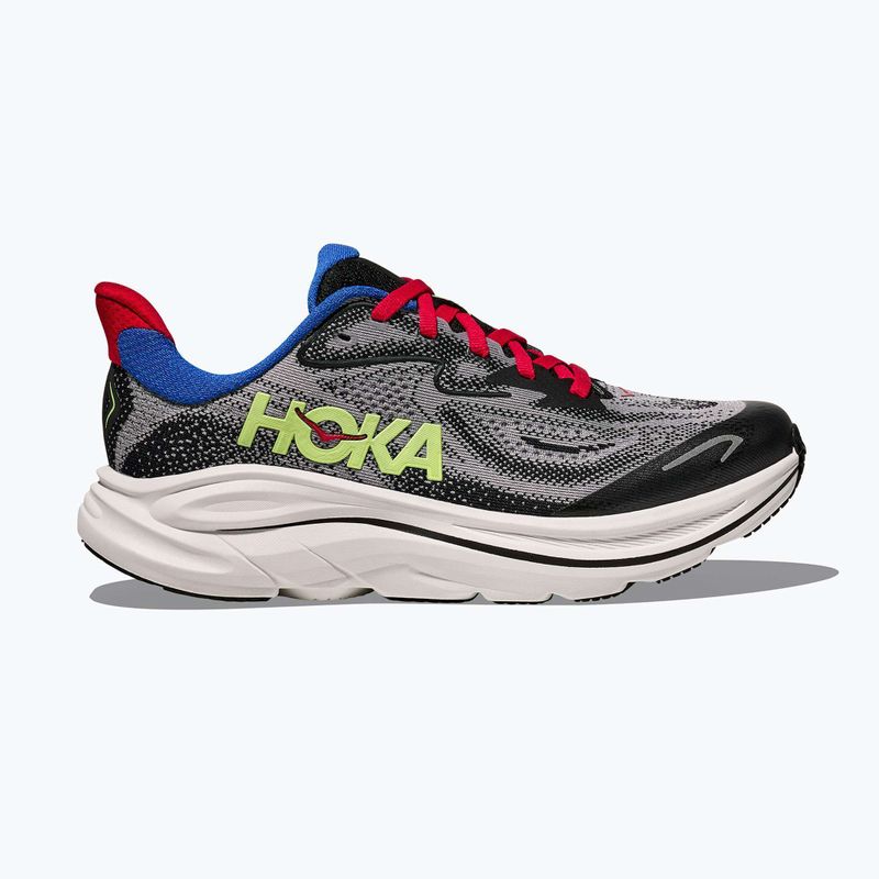 Încălțăminte de alergare pentru copii HOKA Clifton 10 foggy grey/black 2