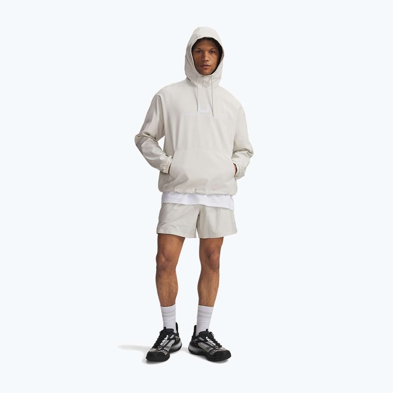 Bluză pentru bărbați Under Armour Unstoppable Woven Hoodie summit white/white 2