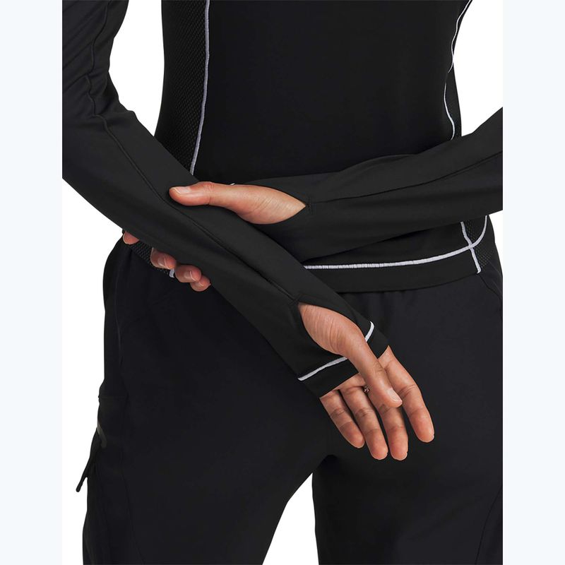 Longsleeve de antrenament pentru femei Under Armour ColdGear Textured 1/2 Zip black/white/metalic silver 4