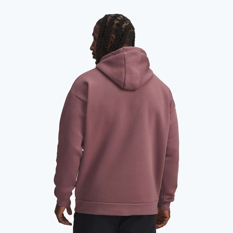 Bluză pentru bărbați Under Armour Project Rock Icon Hoody maroon mist/black 2