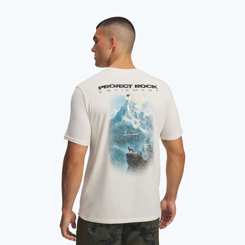 Tricou de antrenament pentru bărbați Under Armour Project Rock Q4 2 stobe/black 2