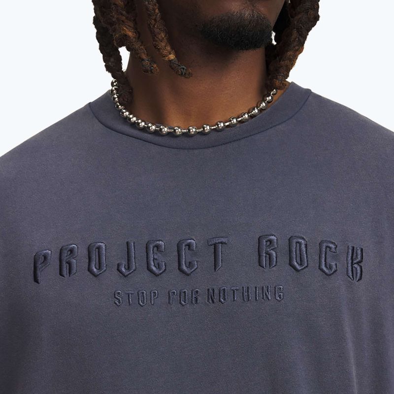 Tricou pentru bărbați Under Armour Project Rock Q3 ST Graphic downpour gray/white 3