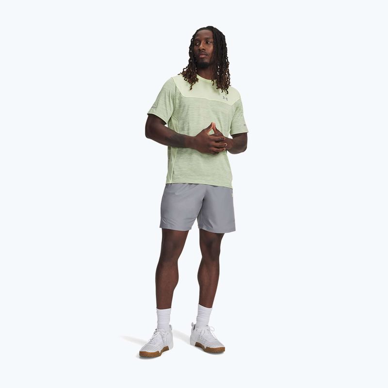 Pantaloni scurți de antrenament pentru bărbați Under Armour Tech Utility steel/fade green 2