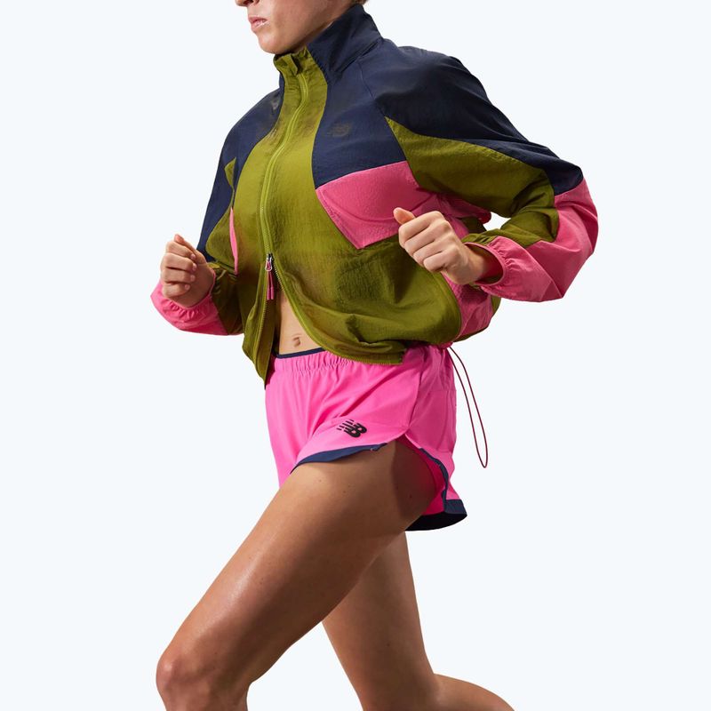 Pantaloni scurți de alergare pentru femei New Balance Run Essentials 3" pink heat 2