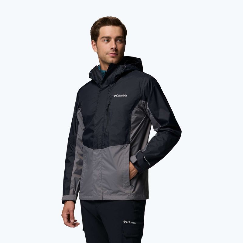 Geacă de ploaie pentru bărbați Columbia Pouring Adventure III black/city grey 4
