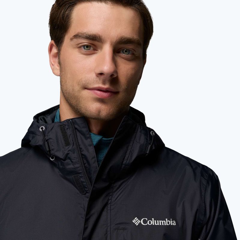 Geacă de ploaie pentru bărbați Columbia Pouring Adventure III black/city grey 7