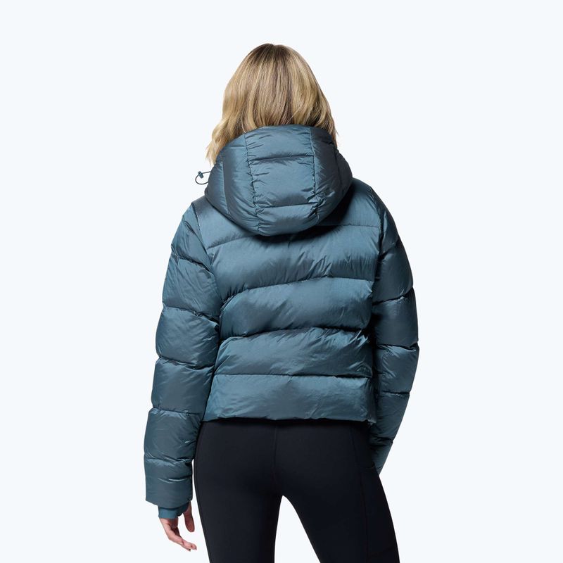 Geacă cu puf pentru femei Columbia Amaze Puff Hooded everblue high shine 3