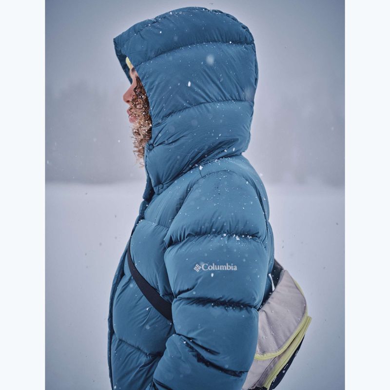 Geacă cu puf pentru femei Columbia Amaze Puff Hooded everblue high shine 19