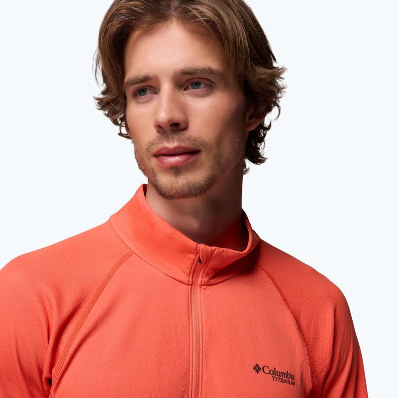 Bluză pentru bărbați Columbia DriVenture Half Zip zing/white 5