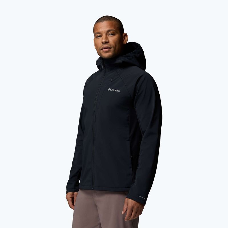 Geacă softshell pentru bărbați Columbia Trailborne black 4