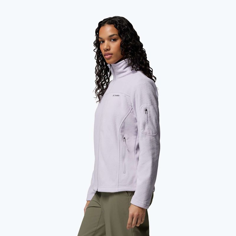 Bluză fleece pentru femei Columbia Fast Trek II lavender pearl 4