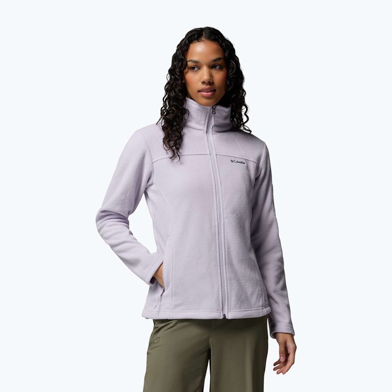 Bluză fleece pentru femei Columbia Fast Trek II lavender pearl 5