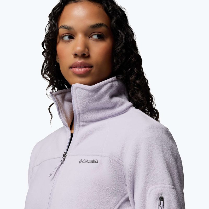 Bluză fleece pentru femei Columbia Fast Trek II lavender pearl 7