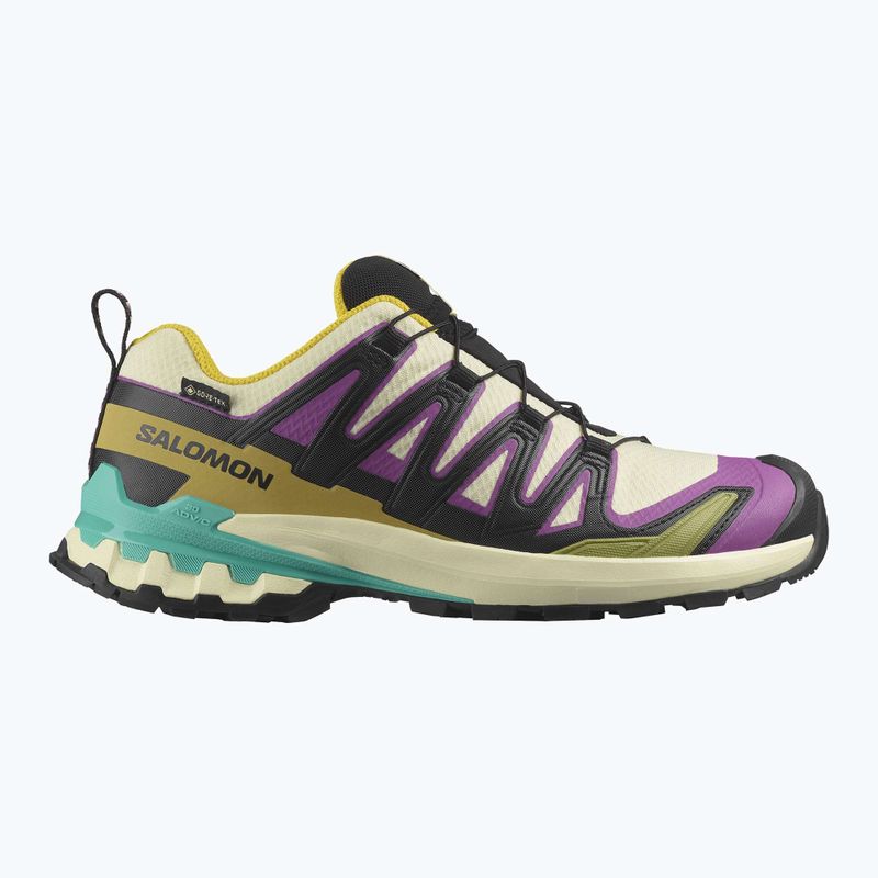 Încălțăminte de alergare pentru femei Salomon XA PRO 3D V9 GTX transparent yellow/black/waterfall 8