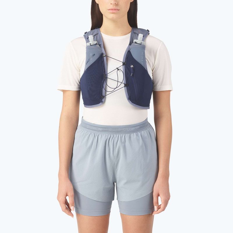 Vestă de alergare Salomon ADV SKIN 5 Gradient Set maritime blue/gray 3