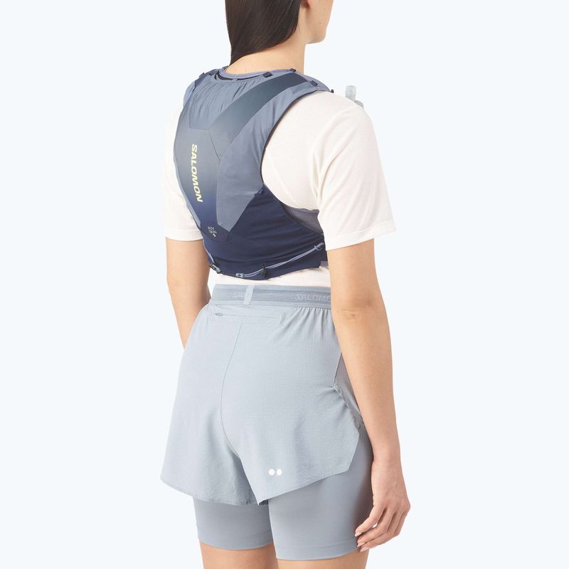 Vestă de alergare Salomon ADV SKIN 5 Gradient Set maritime blue/gray 4