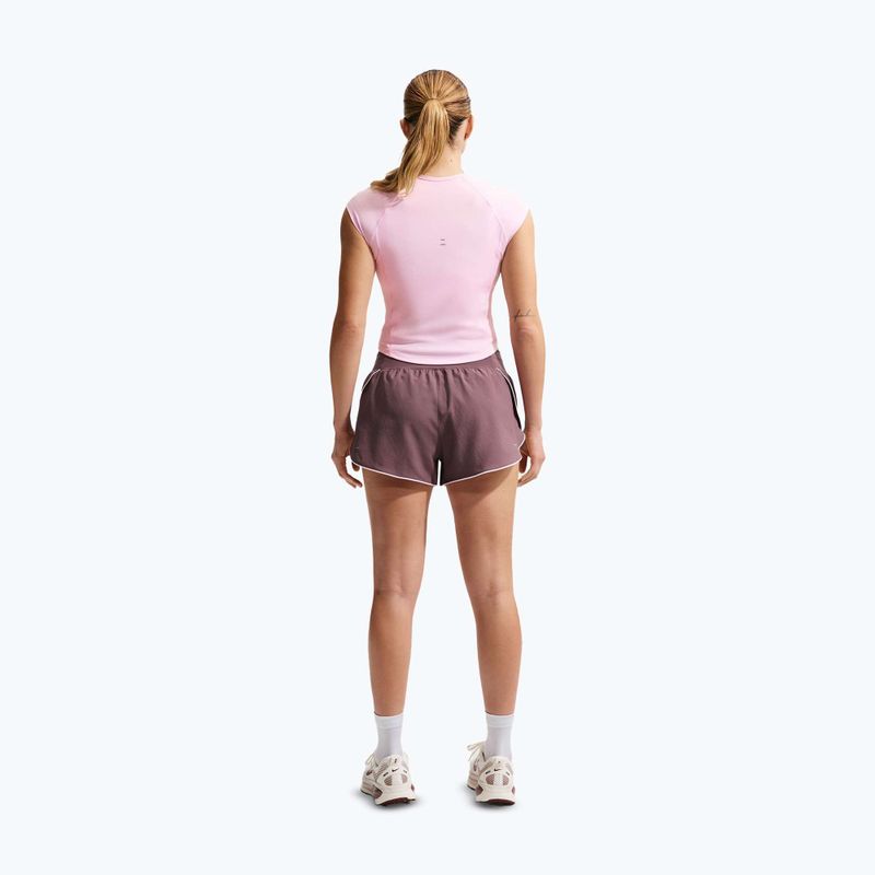 Tricou de alergare pentru femei Nike Swoosh Run Dri-Fit pink foam/photon dust/white 3