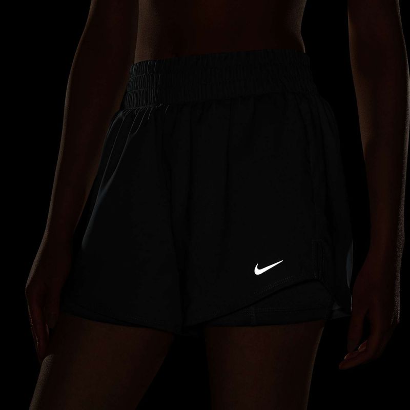 Pantaloni scurți pentru femei Nike One Dri-Fit High-Waisted 3" 2In1 smoke grey/heather/white 5