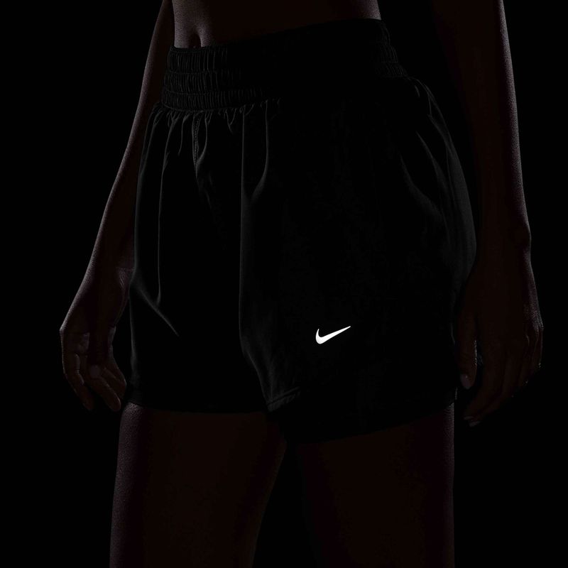 Pantaloni scurți pentru femei Nike One Dri-Fit High-Waisted 3" 2In1 black/white 5