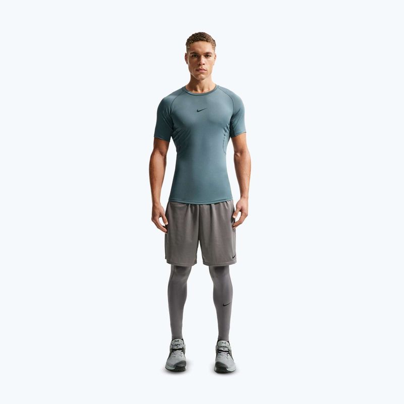 Tricou de antrenament pentru bărbați Nike Pro Dri-Fit Tight Fitness mineral slate/black 2