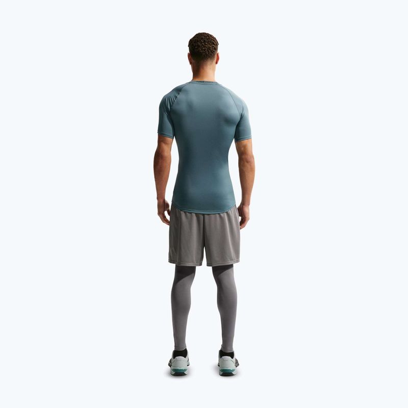 Tricou de antrenament pentru bărbați Nike Pro Dri-Fit Tight Fitness mineral slate/black 3