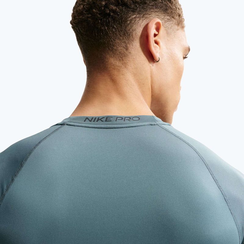 Tricou de antrenament pentru bărbați Nike Pro Dri-Fit Tight Fitness mineral slate/black 5