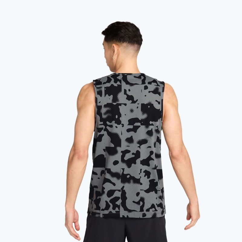 Tricou de antrenament bărbați Nike Hyverse Dri-Fit TT smoke grey/black/white 2