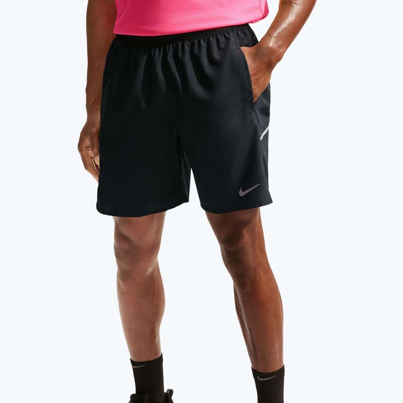 Pantaloni scurți pentru bărbați Nike Miler Dri-Fit 7" black/black 4